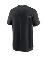 Nike Men's Black Las Vegas Raiders Sideline Coaches Performance V-Neck T-Shirt