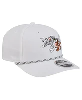 New Era Men's White Tom and Jerry Rope 9SEVENTY Stretch-Snap Adjustable Hat