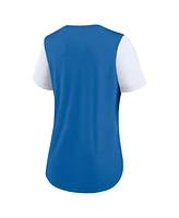 Nike Women's Blue Detroit Lions Team Nod Tri-Blend Fashion T-Shirt