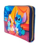 Loungefly Stitch Camping Cuties Zip-Around Wallet