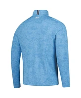 Under Armour Men's Blue The Players Line Dye Jacquard Quarter-Zip Pullover Sweatshirt