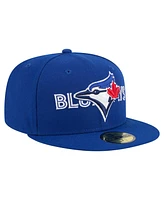 New Era Men's Royal Toronto Blue Jays Overlap 59FIFTY Hat