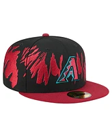 New Era Men's Black/Red Arizona Diamondbacks Retro Pattern 59FIFTY Hat