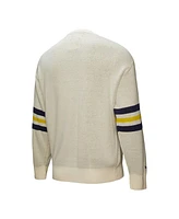Mitchell & Ness Men's Cream Michigan Wolverines Retro Pullover Sweater