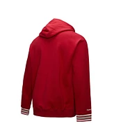 Mitchell & Ness Men's Crimson Alabama Tide Chainstitch Fleece Pullover Hoodie