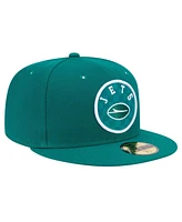 New Era Men's Green York Jets Checkered 59FIFTY Fitted Hat