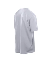 New Era Men's White Los Angeles Lakers Throwback Prep Oversized T-Shirt