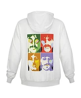Section 119 Men's and Women's White The Beatles Logo Faces Upf 50 Pullover Hoodie