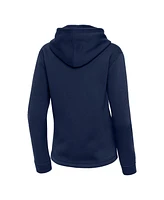 Antigua Women's Navy Detroit Tigers Contemporary Quarter-Zip Hoodie