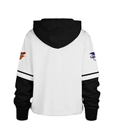'47 Brand Women's White Baltimore Orioles Trifecta Shortstop Cropped Pullover Hoodie
