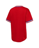 Outerstuff Big Boys and Girls Red Philadelphia Phillies Relief Pitcher V-Neck T-Shirt