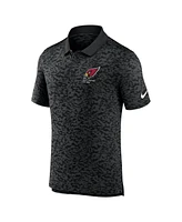 Nike Men's Black Arizona Cardinals Pique Fashion Performance Polo Shirt