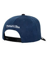Mitchell & Ness Men's Navy/Black Houston Rockets Under Arch Two-Tone Pro Crown Snapback Hat