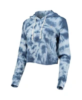 Alternative Apparel Women's Heathered Royal The Players Tie-Dye Cropped Pullover Hoodie