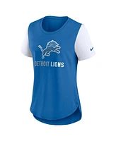 Nike Women's Blue Detroit Lions Team Nod Tri-Blend Fashion T-Shirt