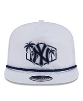 New Era Men's White New York Yankees 2025 Spring Training Palm Golfer Adjustable Hat