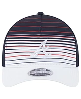New Era Men's Navy Atlanta Braves Gradient 9FORTY M-Crown Adjustable Hat