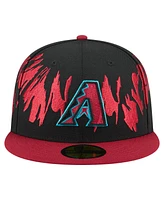 New Era Men's Black/Red Arizona Diamondbacks Retro Pattern 59FIFTY Hat