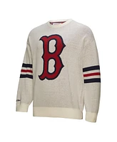 Mitchell & Ness Men's Cream Boston Red Sox Retro Pullover Sweater