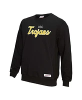 Mitchell & Ness Men's Black Usc Trojans Elite Script Pullover Sweatshirt