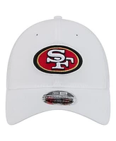 New Era Men's White San Francisco 49ers Active Ripstop 9TWENTY Stretch-Snap Hat