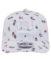 New Era Men's White New York Giants Adventure Flamingo Pattern 9SEVENTY Stretch-Snap Hat