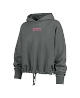 '47 Brand Women's Gray New Jersey Devils Bright Side Venice Cropped Pullover Hoodie