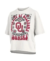 Pressbox Women's White Oklahoma Sooners Harmony Oversized T-Shirt