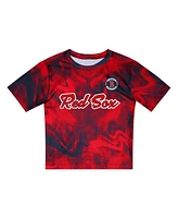 Outerstuff Toddler 2-Piece Red/Navy Boston Red Sox Pinch Hitter Infielder T-Shirt and Shorts Set