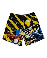 Lids Men's Black Wolverine Comic Big Print Mesh Shorts