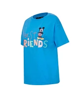 Freeze Max Women's Blue Mickey Friends Always Together Boyfriend T-Shirt