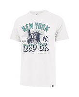 '47 Brand Men's White New York Yankees Distressed Statue T-Shirt