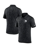 Nike Men's Black New York Giants Pique Fashion Performance Polo Shirt