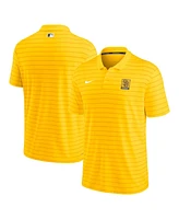 Nike Men's Gold San Diego Padres Striped Polo Shirt
