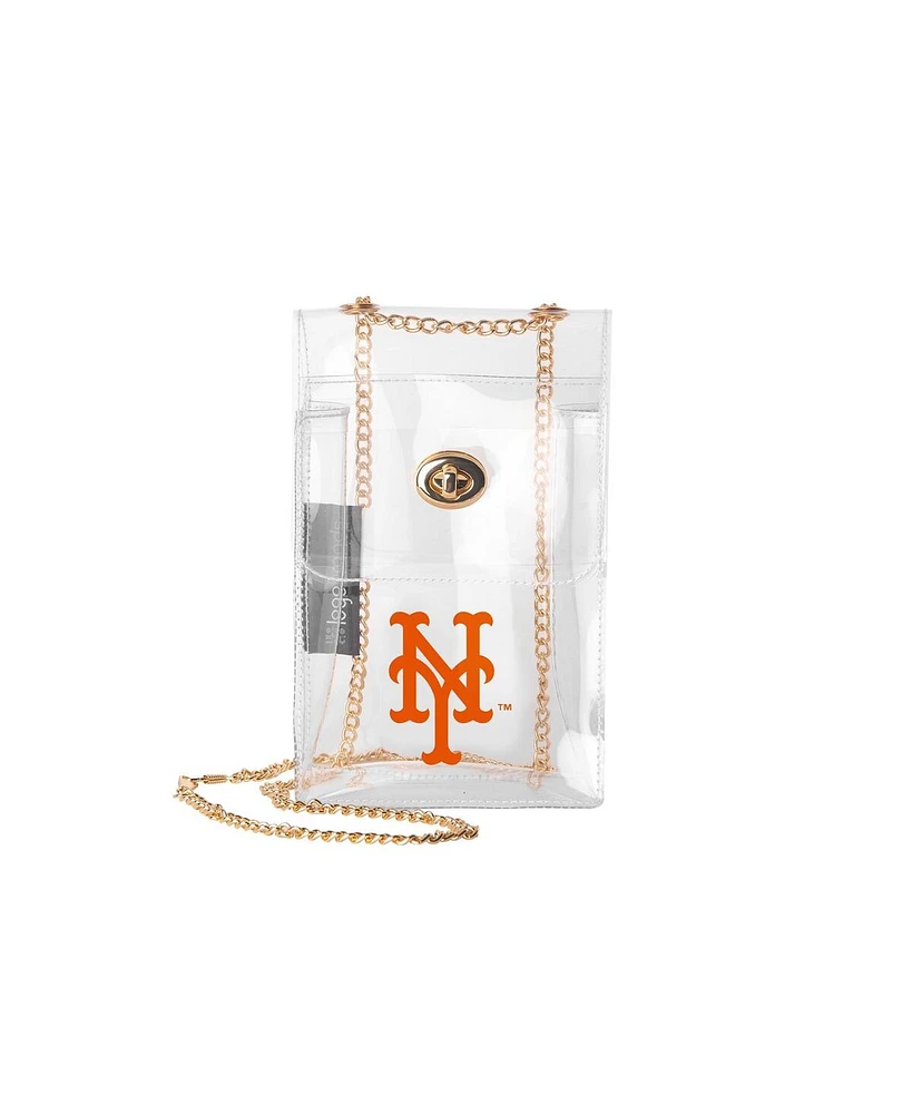 Logo Brands New York Mets Clear Essential Crossbody Bag