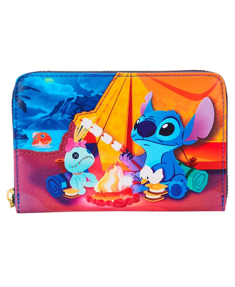Loungefly Stitch Camping Cuties Zip-Around Wallet