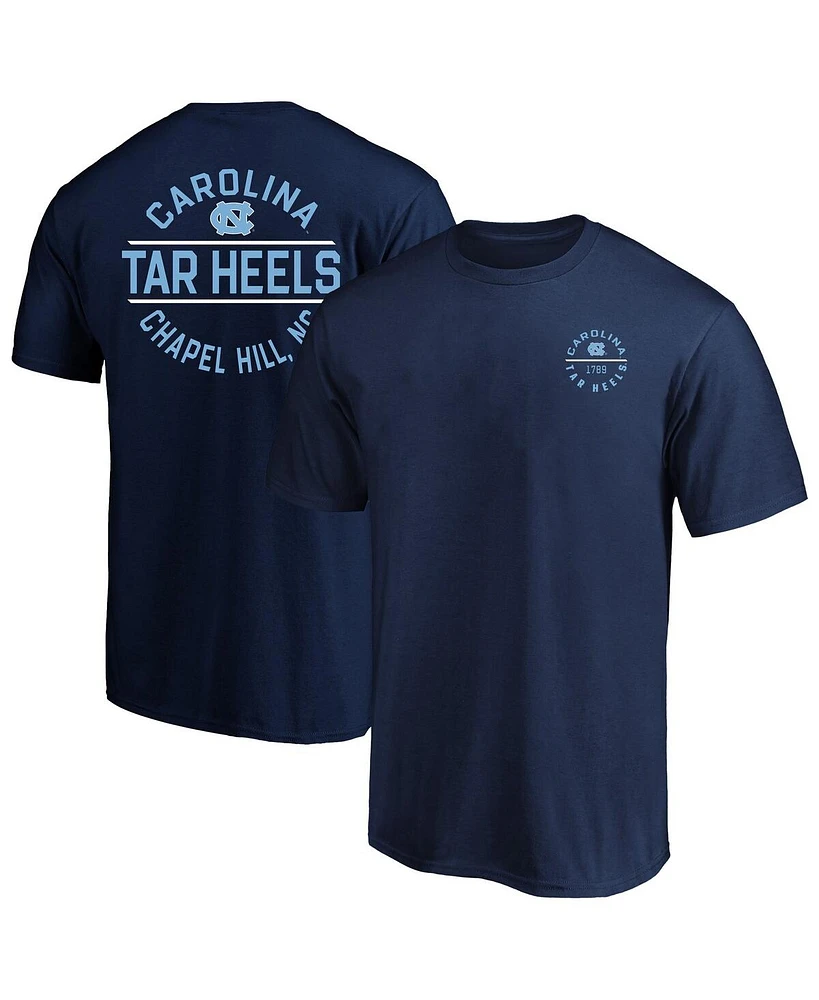 Fanatics Men's Navy North Carolina Tar Heels Big Tall Fast Break 2 Hit T-Shirt