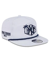 New Era Men's White New York Yankees 2025 Spring Training Palm Golfer Adjustable Hat