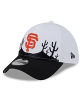 New Era Men's White/Black San Francisco Giants 2025 Spring Training Landscape 39THIRTY Flex Hat