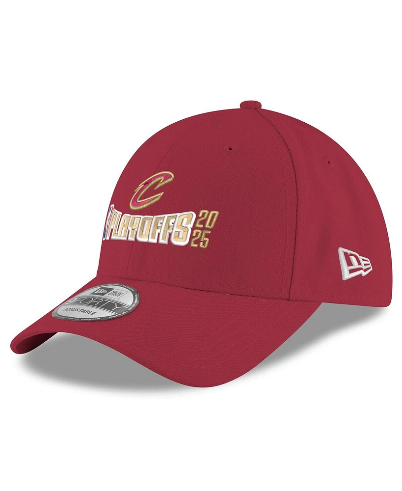 New Era Men's Wine Cleveland Cavaliers 2025 Nba Playoffs 9FORTY Adjustable Hat