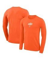 Nike Men's Orange Oklahoma State Cowboys Basketball Shootaround Long Sleeve T-Shirt