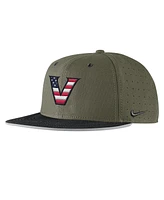 Nike Men's Olive Vanderbilt Commodores On-Field True Performance Baseball Fitted Hat