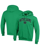 Champion Men's Green Notre Dame Fighting Irish Arched Logo Fleece Pullover Hoodie
