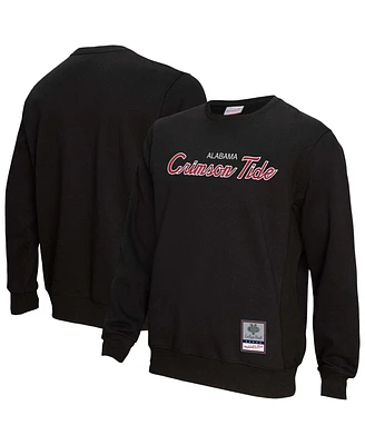 Mitchell & Ness Men's Black Alabama Crimson Tide Elite Script Pullover Sweatshirt