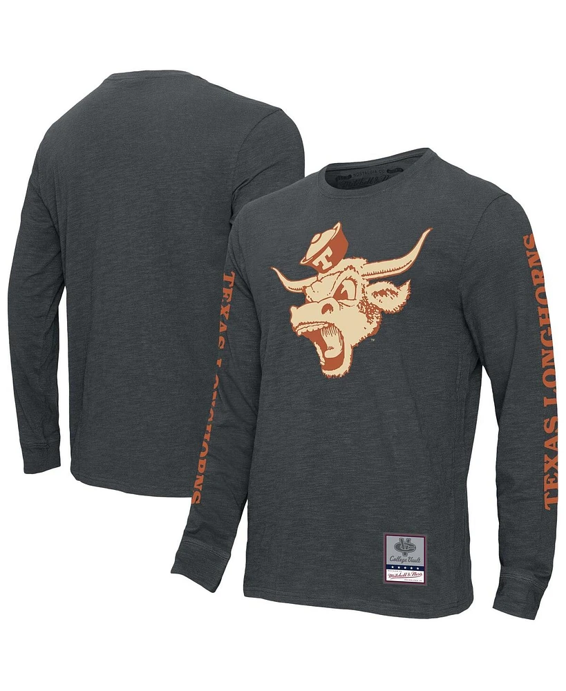 Mitchell & Ness Men's Charcoal Texas Longhorns Team Pride Long Sleeve T-Shirt