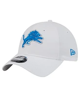 New Era Men's White Detroit Lions Active Ripstop 9TWENTY Stretch-Snap Hat