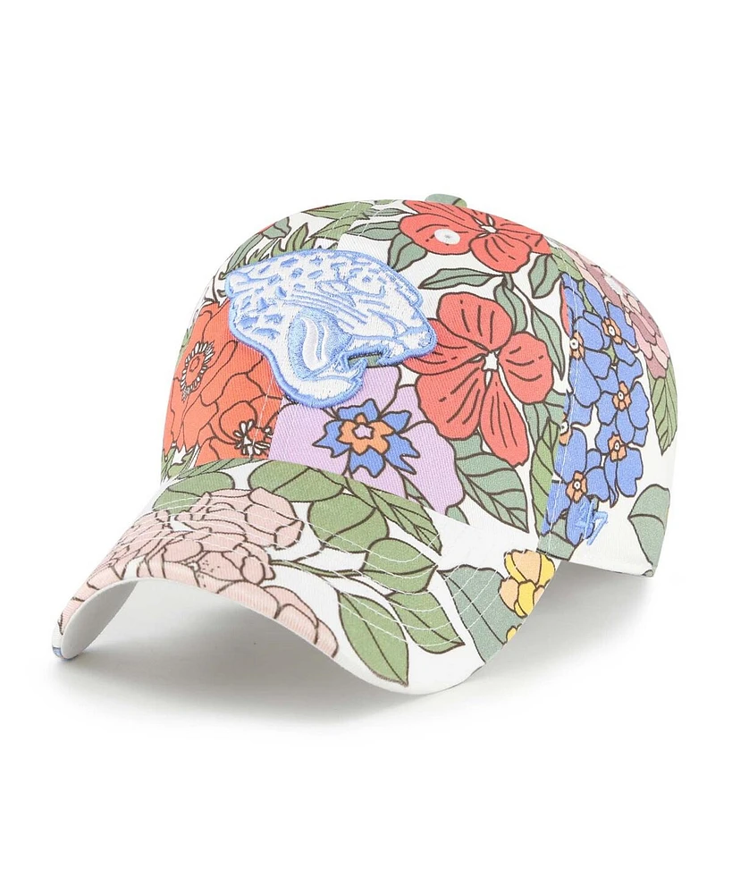 '47 Brand Women's White Jacksonville Jaguars Florentina Clean Up Adjustable Hat