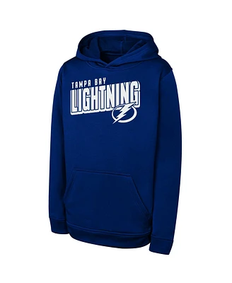 Outerstuff Big Boys and Girls Blue Tampa Bay Lightning Cyber Punk Performance Hoodie