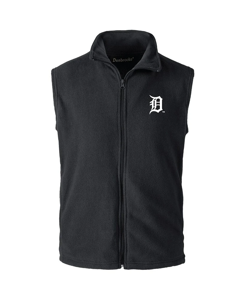 Dunbrooke Men's Black Detroit Tigers Full-Zip Vest