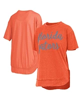 Pressbox Women's Orange Florida Gators Poncho T-Shirt